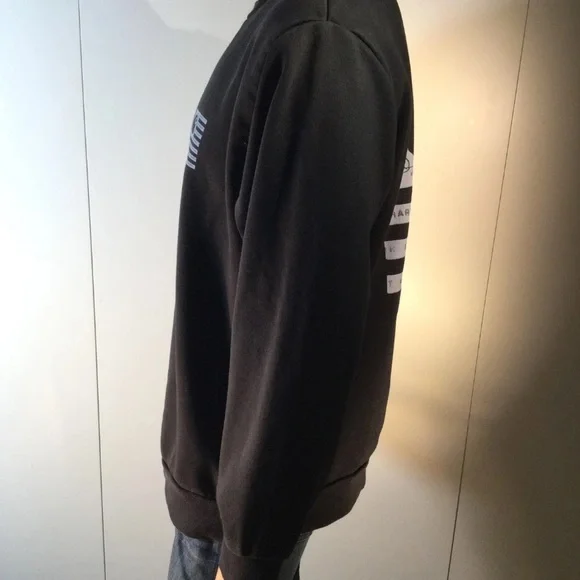 Carhartt WIP Label State Flag Black Sweatshirt Size XL